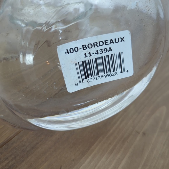 (NEW) Handmade in Poland Clear Glass Donut Hole Wine Pitcher Decanter - Picture 9 of 9